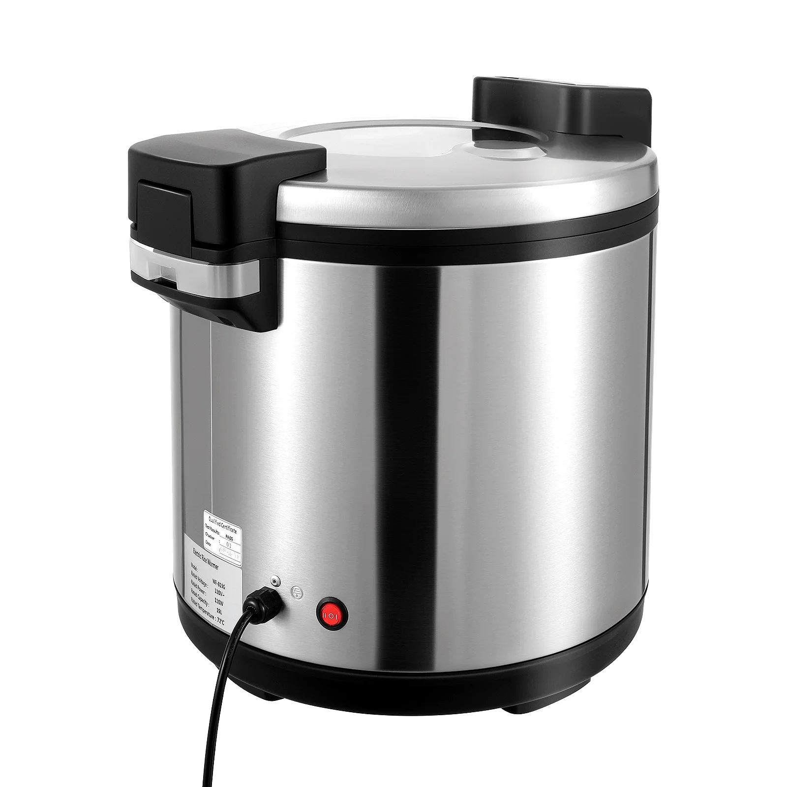 110W 110V Commercial Rice Warmer Insulation Rice Cooker Electric Rice Warmer 19L Rice Warmer for Restaurant