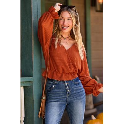 Autumn State of Mind Orange Top