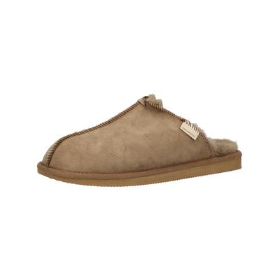 Hausschuh SHEPHERD "Shepherd Hausschuhe Leder", Herren, Gr. 45, grau, Leder, casual, Schuhe Image