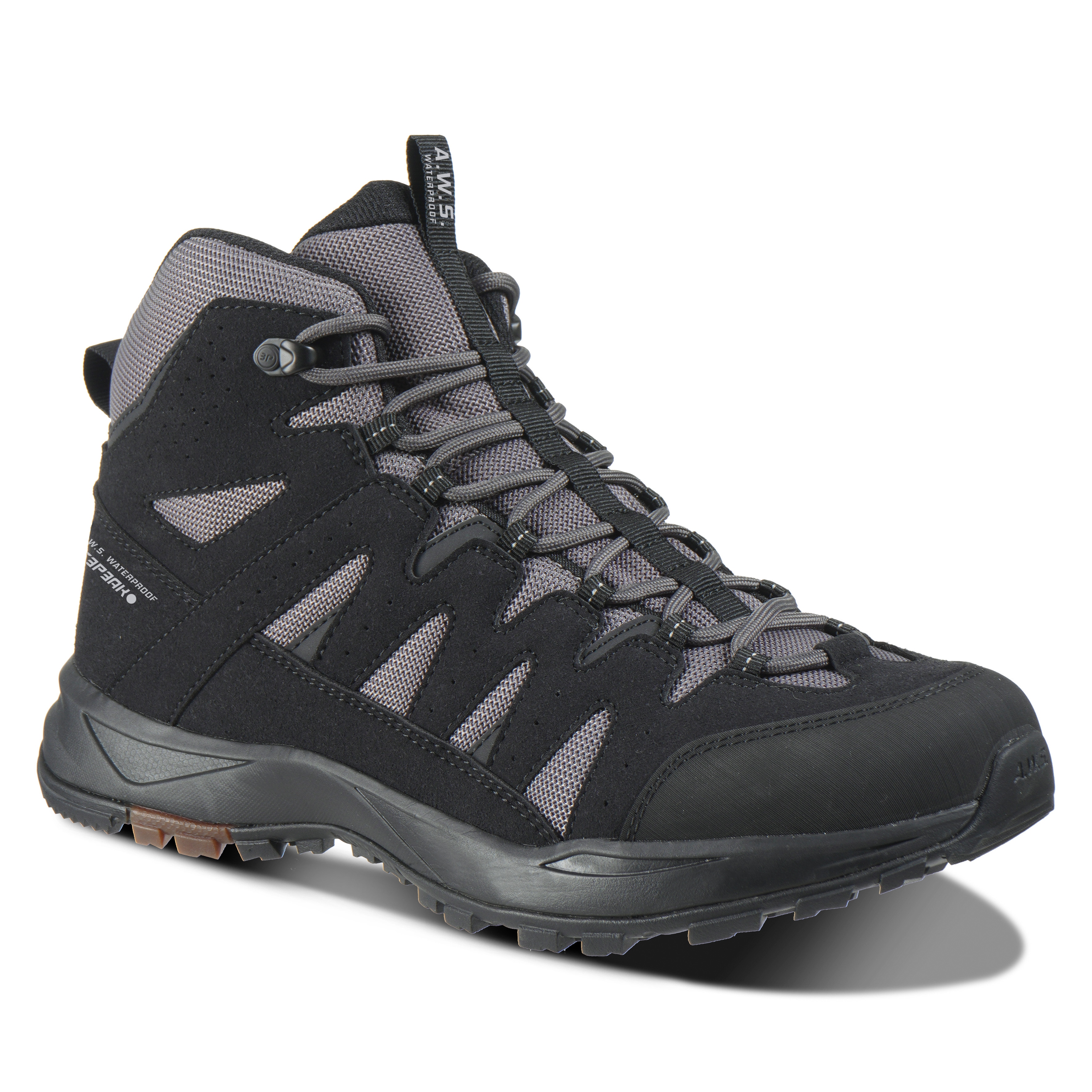 Wanderschuh ICEPEAK "AURA MC MS", Damen, Gr. 38, lead, grau, Synthetik, Textil, Schuhe Wanderschuh, wasserdicht