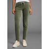 Jogger Pants KANGAROOS, Damen, Gr. 40, N-Gr, grün (salbeigrün), Jersey, Obermaterial: 75% Baumwolle, 22% Polyester, 3% Elasthan, casual, loose fit knöchellang, Hosen, in Cord-Optik mit elastischem Bund