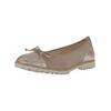 Ballerina GABOR "Gabor Ballerinas Leder", Damen, Gr. 37,5, braun (braun, beige), Leder, casual, Schuhe