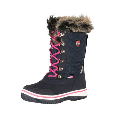 Winterstiefel TROLLKIDS "GIRLS HOLMENKOLLEN SNOW BOOTS XT", Damen, Gr. 36, bunt (navy, magenta), Synthetik, Textil, sportlich, Schuhe, wasserdicht, reflektierende Details Image