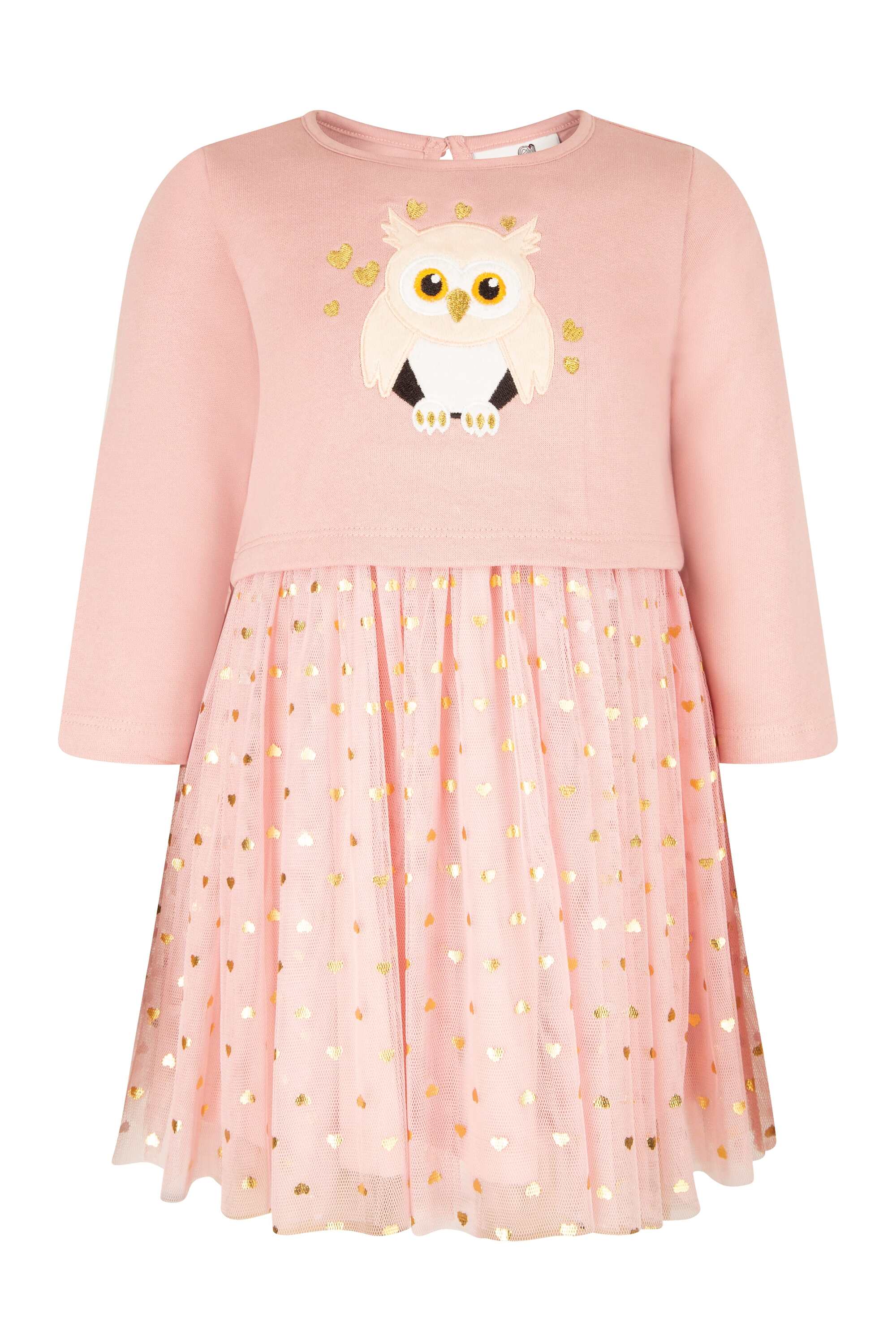 Sommerkleid HAPPY GIRLS "dress", Mädchen, Gr. 86, EURO-Größen, rosa (dusty rose), Stoff, 100% Baumwolle, normal, Kleider Image