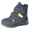 Winterstiefel RICOSTA "Gabris WMS: normal", Kinder, Gr. 30, blau (navy, gelb), Textil, Lederimitat, casual, Schuhe, Snowboots mit Sympatex, Größenschablone zum Download