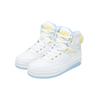 Trainingsschuh EWING "Ewing Rebound by EWING 33 HI", Gr. 9.5, weiß, skyblau, gelb, Leder, Schuhe