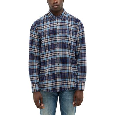 Langarmhemd MUSTANG "Herren Style Eastbridge", Herren, Gr. M, US-Größen, bunt 12781, Web, 100% Baumwolle, kariert, casual, regular fit, Hemden Image