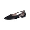 Ballerina PAUL GREEN "Paul Green Ballerinas Glattleder", Damen, Gr. 37, schwarz, Glattleder, elegant, Schuhe