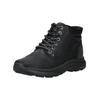 Schnürstiefelette SKECHERS "Skechers Stiefelette Leder", Herren, Gr. 41, schwarz, Leder, casual, Schuhe