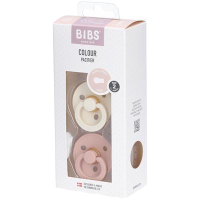 Bibs Fopspeen Ivory/Blush Duo 6-18 2 St Schnuller Image