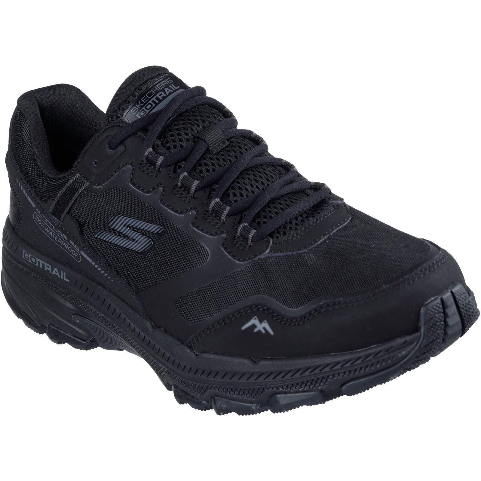 Skechers Performance GO RUN Trail Altitude 2.0 Herren Wanderschuhe Aus Schwarzem Leder