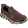 Skechers Go Walk Arch Fit 2.0 Quest Textile Herren Turnschuhe In Braun