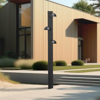 Lucande LED-Außenleuchte KIRI, Metall, schwarz matt, IP44 Kiri, schwarz, Metall, Skandinavisch Image