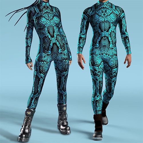 Karnevalskostüm Ganzkörperanzug 2026 Karneval Zentai-Anzüge Cosplay Kostüm Bodysuits Sexy Kostüm Halloween Kinder Erwachsene Herren Damen Jungen Maskerade Party Leistung Einfaches Karnevalskostüm Image