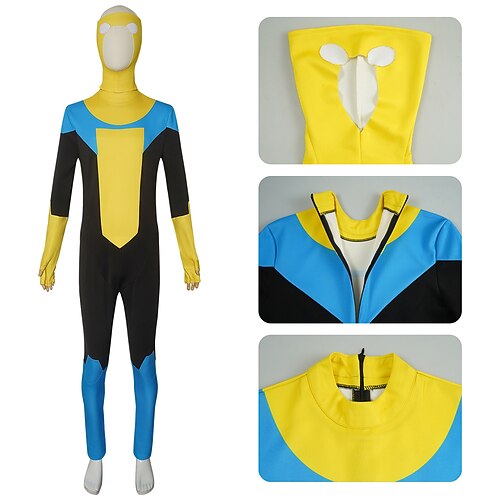 Atom Eva Superheld Omni Man Kostüm Bodysuits Festkleidung Cosplay for Herren Damen Erwachsene Halloween Karneval Leistung Comic-Konzert Anime Expo Image