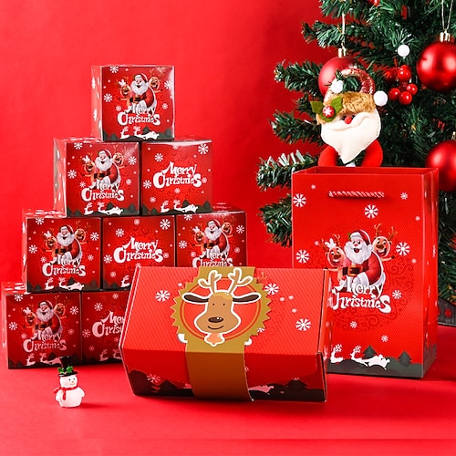 10/12/16/20 Stück Weihnachts-Pop-up-Box, faltbare Weihnachts-Geld-Bounce-Box, DIY, einzigartige faltbare, hüpfende Bargeld-Pop-up-Geschenkboxen für Geburtstag, Weihnachten, Jahrestag, Valentinstag Image