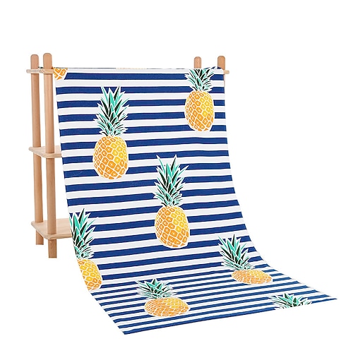 Mikrofaser-Strandtuch, saugfähiges Sporthandtuch, schnelltrocknendes Badetuch zum Schwimmen, Erwachsenengröße mit reaktivem Druck Image