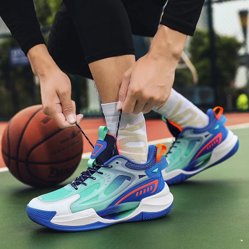 Leichte Sportschuhe für Herren, Sportschuhe für Herren, rutschfest, für Wrestling, Basketballschuhe für Herren, Größe 36–45