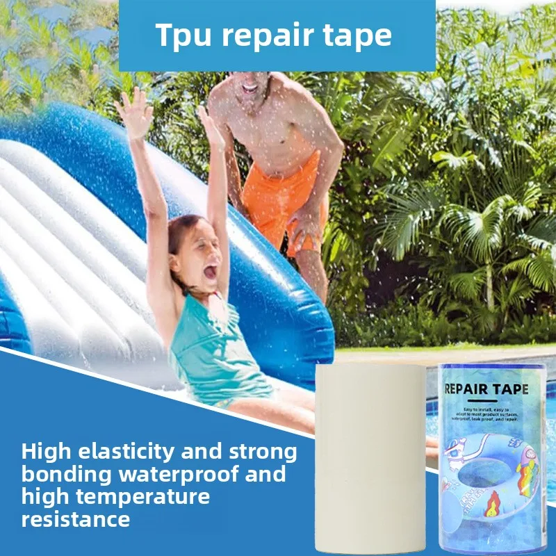 TT TPU Transparentes Reparaturpflaster für aufblasbare Produkte, aufblasbarer Schwimmring, Luftpolsterboot, Bootsreparatur-Leckband Image