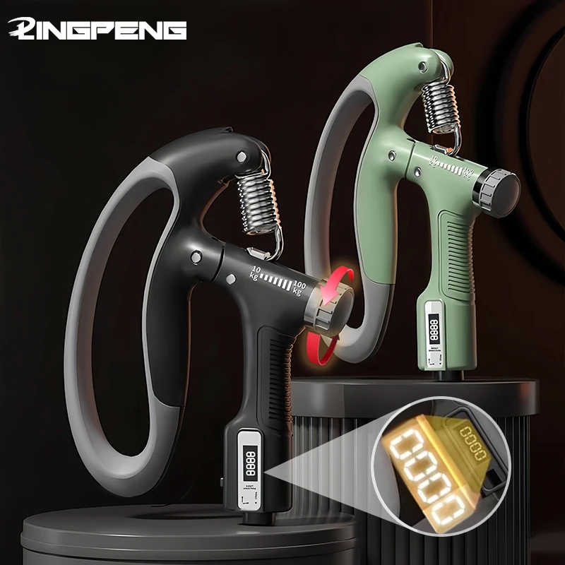 Griffstärke-Gerät für Männer, professionelles Handtraining, verstellbar, 10–100 kg, Armstärke-Gerät, Krafttrainingsgerät für Frauen Image