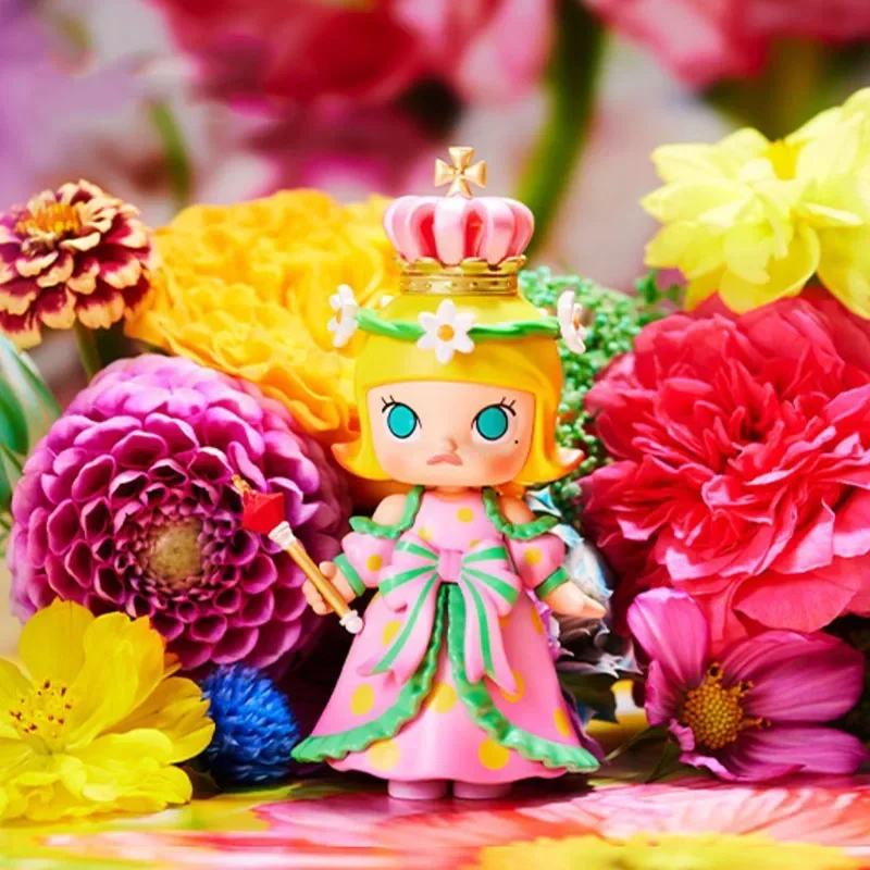 POPMART Molly Mika Ninagawa Flower Dreaming Series Blind Box Toys Guess Bag Mystery Box Caixa Action Figure Surpres Cute Gift