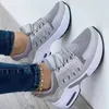 2023 neue Damen-Turnschuhe mit Schnürung, Keilabsatz, vulkanisierte Schuhe, dicke Sohle, Luftpolster-Freizeitschuhe, große Größe 43, Damenschuhe