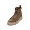 Stiefelette MARC O'POLO "mit Innenzipper", Damen, Gr. 45, grau (schwarz taupe), Obermaterial: 100% Leder (Rind), unifarben, Schuhe