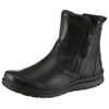 Winterboots ECCO "BABETT BOOT", Damen, Gr. 38, schwarz, Glattleder, unifarben, Basic, Schuhe, Stiefelette mit beidseitigem Reißverschluss, GORE-TEX-Ausstattung