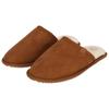 Hausschuh APOLLO "Herrenschuhe Brown", Damen, Gr. 43/44, braun (cognac), Obermaterial: 100% Polyester. Futter: 100% Polyester, unifarben, casual, Schuhe