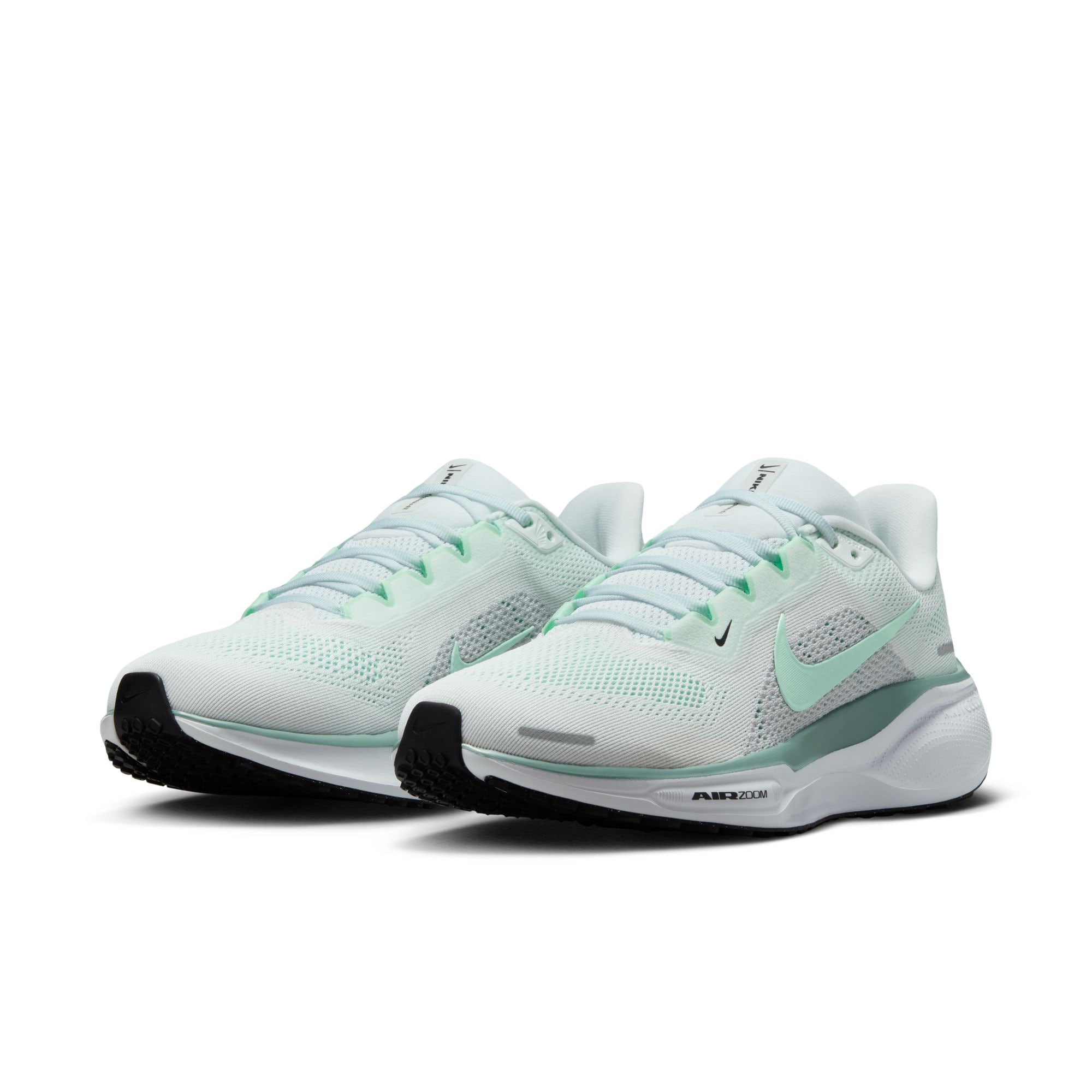 Laufschuh NIKE "Nike Pegasus 41", Damen, Gr. 42,5, weiß, mint foam, pure platinum, cannon, Synthetik, Textil, Schuhe Laufschuh