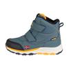 Winterstiefel TROLLKIDS "KIDS HAFJELL WINTER BOOTS", Gr. 38, blau (steel blau, navy, mango), Synthetik, mehrfarbig, sportlich, Schuhe, wasserdicht, Klettverschluss, reflektierende Details