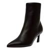 Stiefelette STEVE MADDEN "STEVE MADDEN Stiefelette Leder", Damen, Gr. 41, schwarz, Leder, elegant, Schuhe