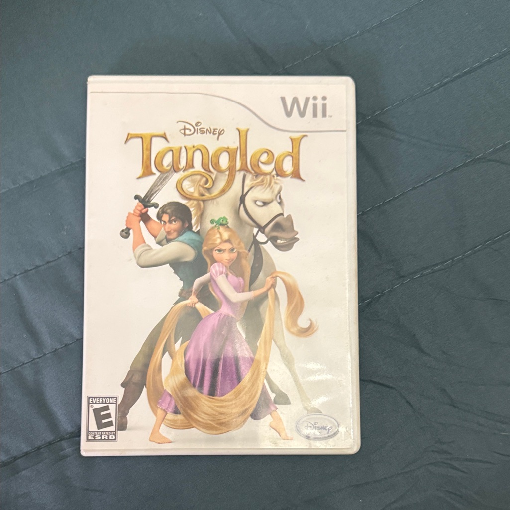 Disney Video Games & Consoles | Disney Tangled Wii Game - Purple And Gold | Color: White | Size: Os
