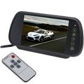 BW 7 Inch 16:9 TFT LCD Widescreen Car Monitor Car Rear View Mirror with Touch Button, HD 800(W) x 480(H) Resolution, Two Ways of Video input