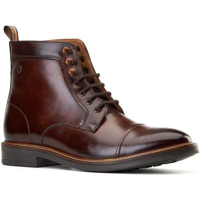 Base London Plymouth Herren Leder Stiefeletten In Braun Image