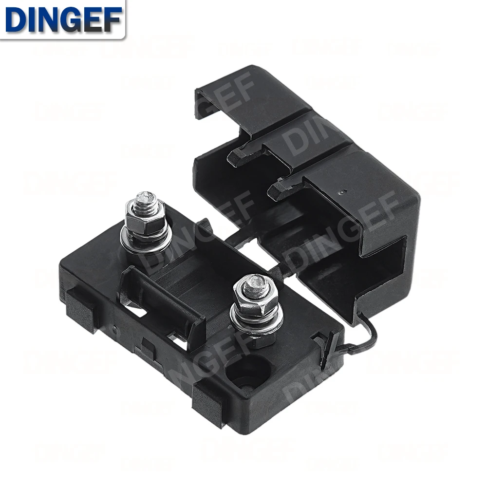 ANS-8 Trompetengabel-Steckertyp Der Sicherungshalter 52 x 27,5 mm Sicherheitsplatte Basis Autoträger Sicherungskasten Bolzentyp Image