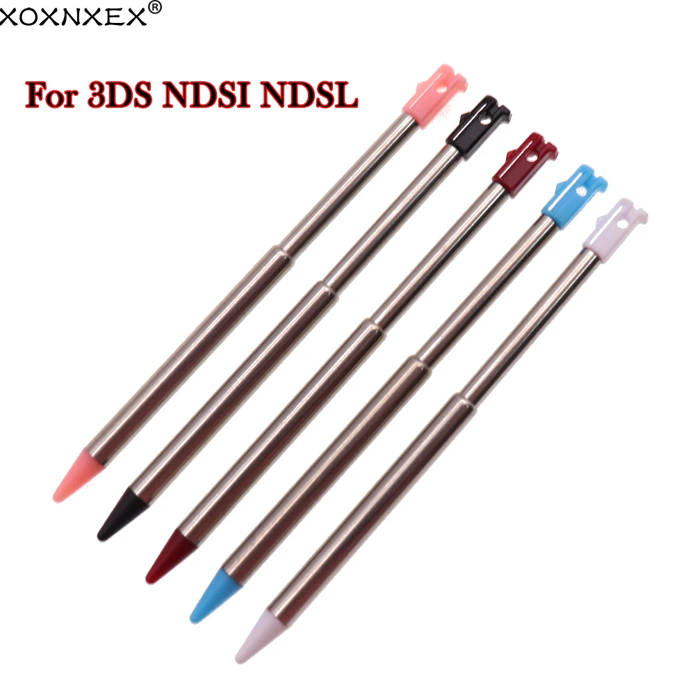 5pcs Retractable Metal 7-12cm Length Touch Screen Stylus Pen Set For NDSI NDSL For 3DS Gaming Accessory