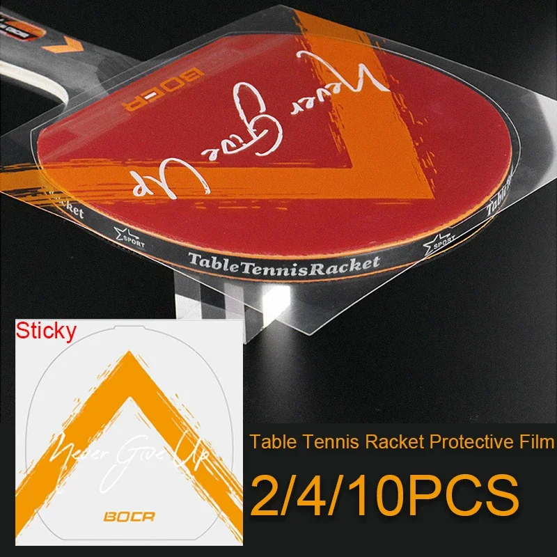 2/4/10pcs Table Tennis Racket Protective Film Sticky Dust-proof Transparent Ping Pong Bat Rubber Protector Cover Accessories