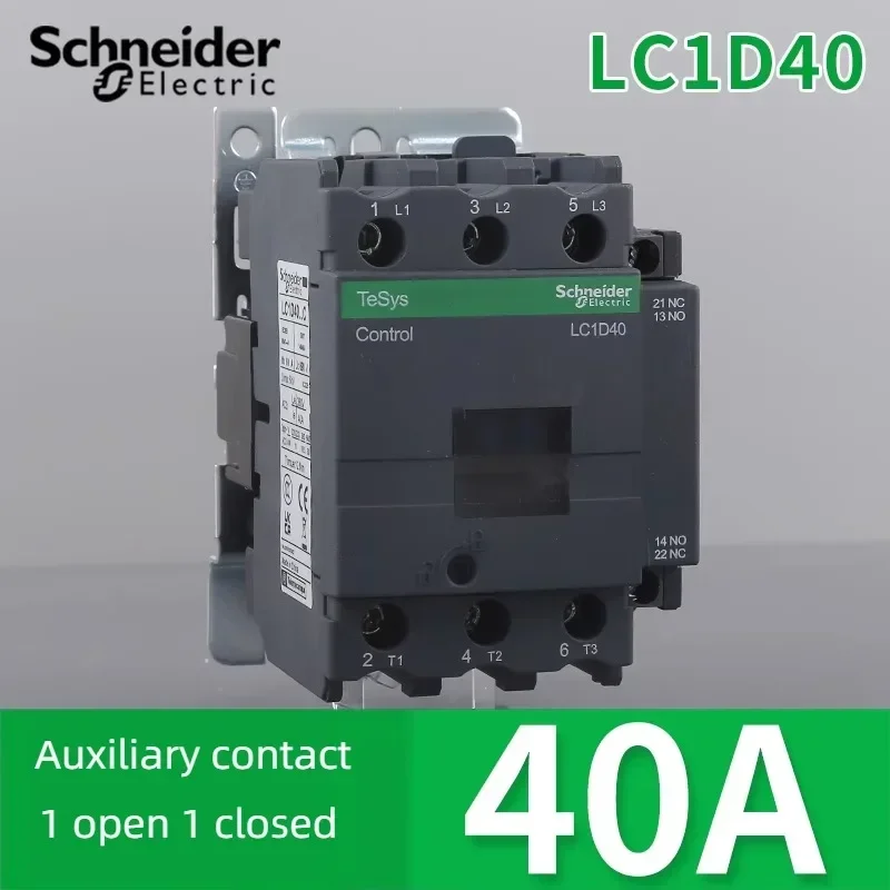 Schneider Electric AC-Schütz LC1D40 Neue schwarze Version Dreipolig LC1D50 LC1D65 LC1D80 LC1D95 B7C F7C Q7C M7C 110V 220V 380V Image
