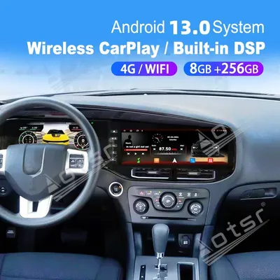 12.3 Inch Android Carplay For Dodge Charger 2011~2019 Car Multimedia Automotive GPS Navigation Car Radio Reciever Head Unit