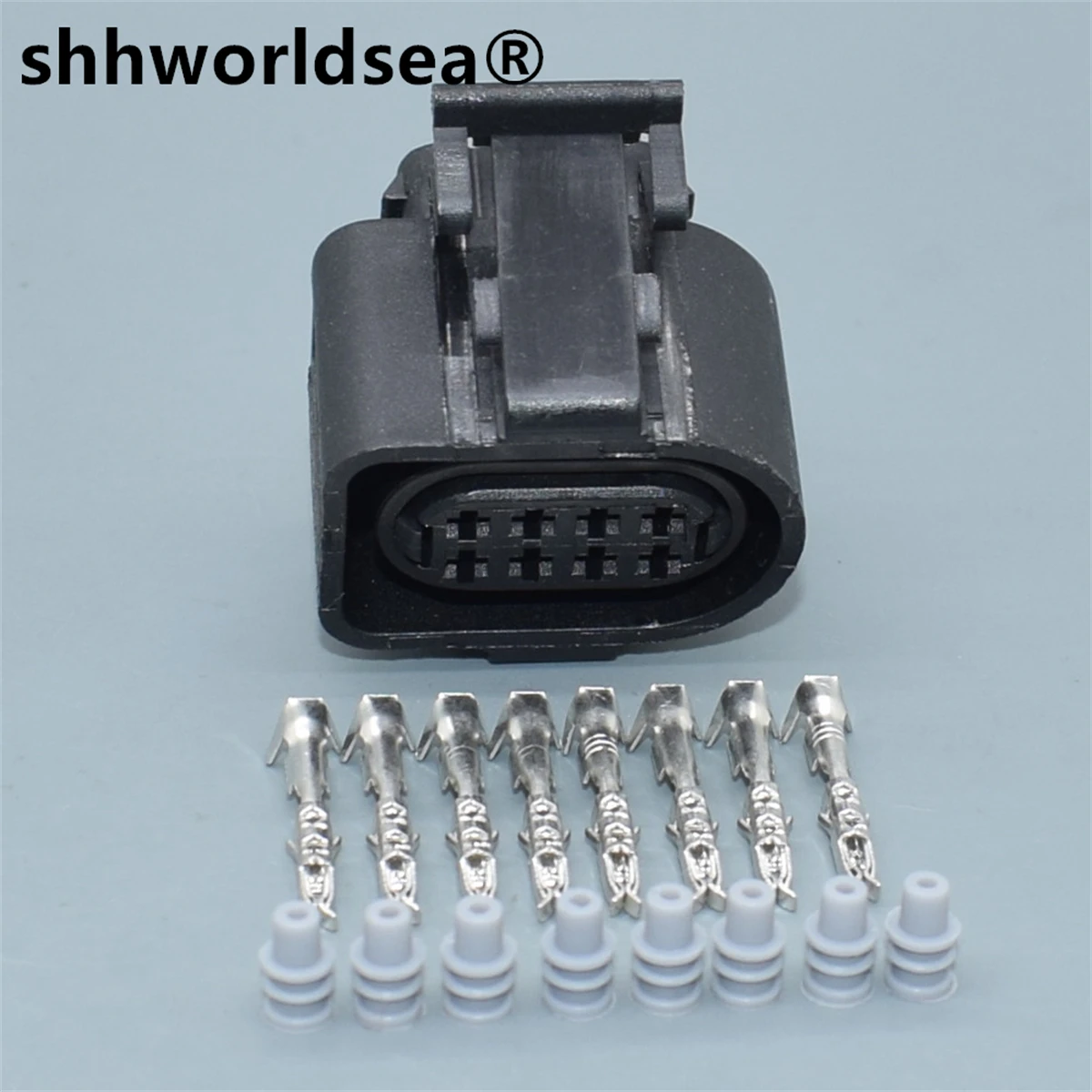 shhworldsea 1.5mm 8 Pin 3A0973714 Waterproof Car Auto Throttle Plug Electrical Socket 3A0 973 714 For VW Audi
