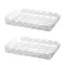 Household Rectangular Storage Tray Countertop Light Luxury Water Cup Storage Tea Tray Transparent Home Decoration Organizer Tray