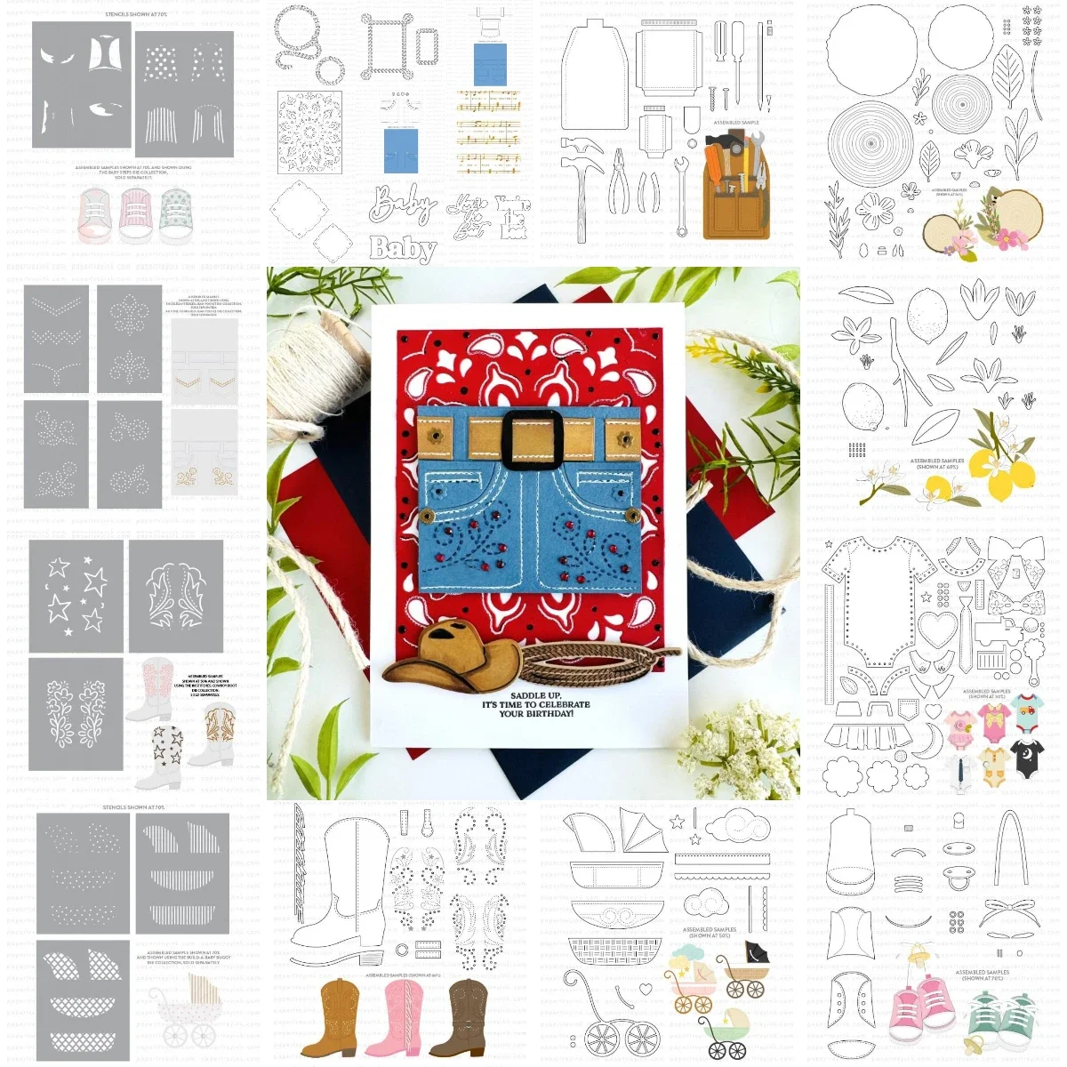 Elegant Edges: Jean Pocket Metal Cutting Dies Scrapbook Diary Decoration Stencil Embossing Template DIY Greeting Card Handmade