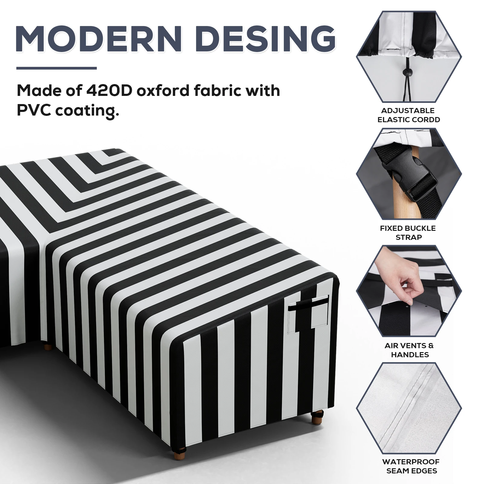 420D Ecke Outdoor Sofa Abdeckung Garten Rattan Ecke Möbel Abdeckung V Form L Form Wasserdichte Sofa Schützen Set Staub Abdeckungen Image