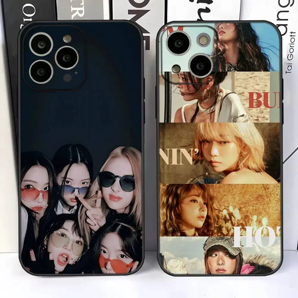 L-LesserafimS Hot Girls Phone Case For iPhone 16e,16,15,14,13,12,11 Plus,Pro,Max,XR,XS,X,7,8 SE,Mini Silicone Soft