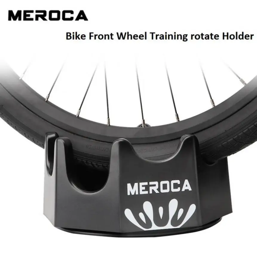 MEROCA Fahrrad Vorderrad Ständer Radfahren Trainer Rahmen Indoor Übung Fahrrad Roller Pad Booster Hause Training Tools Stehen Image