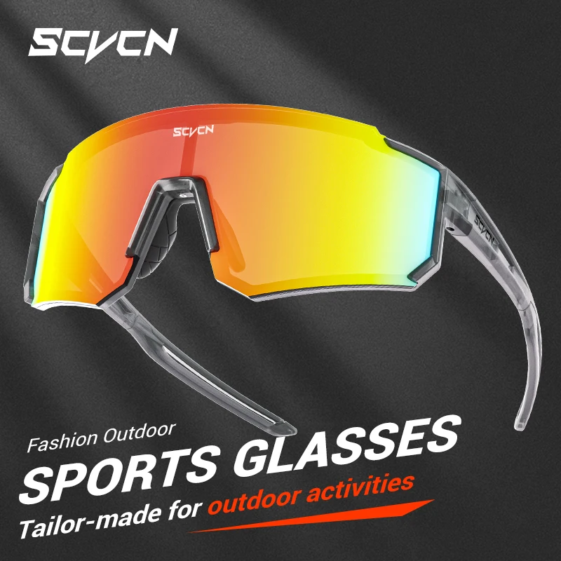 SCVCN Neue Männer Fahrrad Sonnenbrille Frauen Outdoor Radfahren Gläser MTB Fahren Fahrrad Brillen Sport Laufen Wandern UV400 Brille Image
