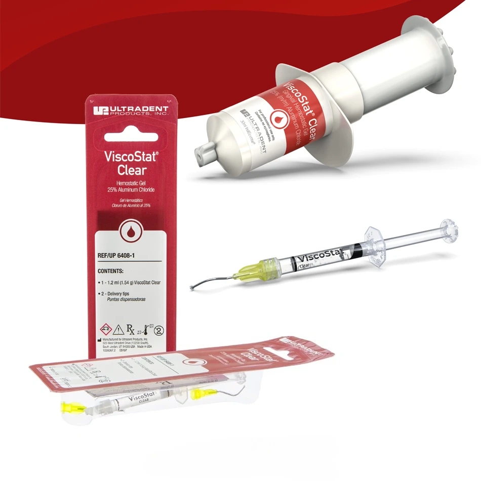 Zahnärztliche blutstillende Mittel, weiße Zähne, stoppt Blutungen, Zahnfleischretraktion, Aluminiumchlorid-Gel, zahnärztliche Materialien, Zahnmedizin-Import Image