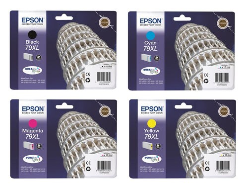 Epson Original 79XL Druckerpatronen 4er-Set schwarz, cyan, magenta, gelb (OPC13T79014010) Image