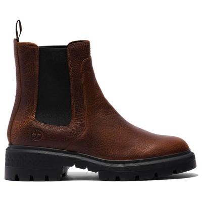 Timberland - Women's Cortina Valley Mid Chelsea Boot - Freizeitstiefel 39,5 | EU 39,5 braun/schwarz Image